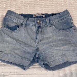 Levi's kids Light Blue Denim Shorts